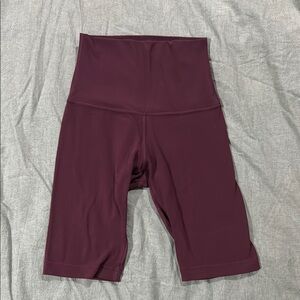 Lululemon Athletica Burgundy Bike Shorts